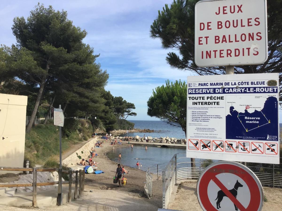 Studio Plage Du Cap Rousset Carry-le-Rouet Ngoại thất bức ảnh